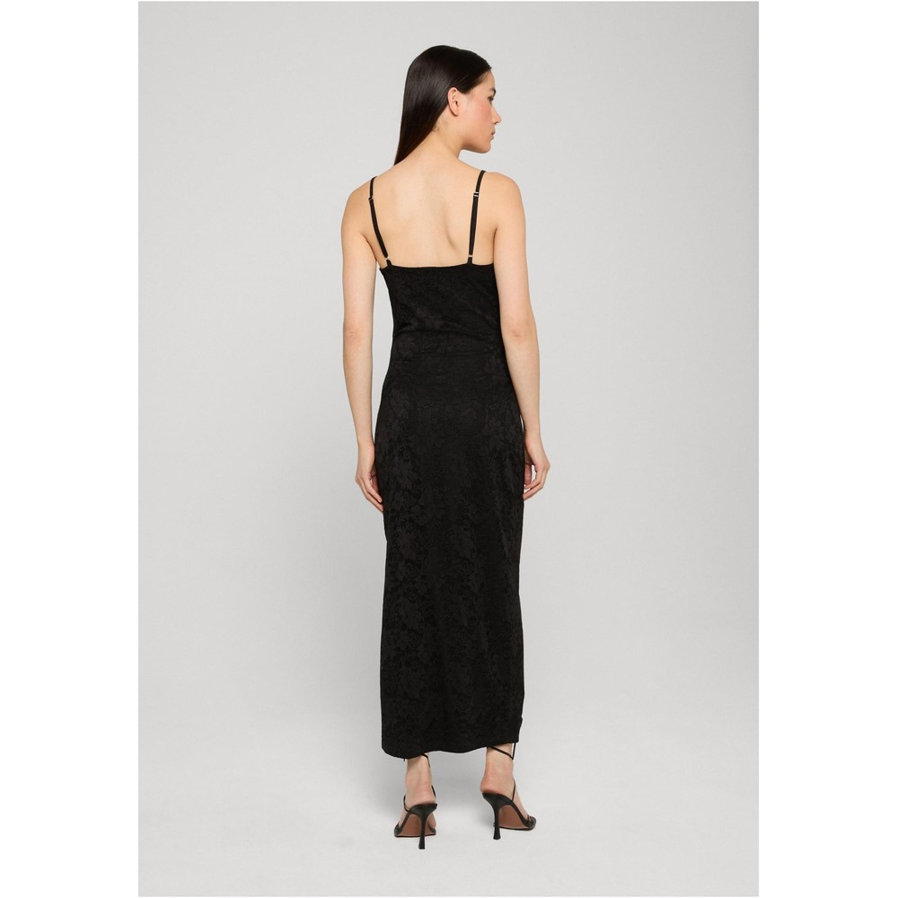 Urban Classics - Stretch Lace Langes Kleid - Schwarz
